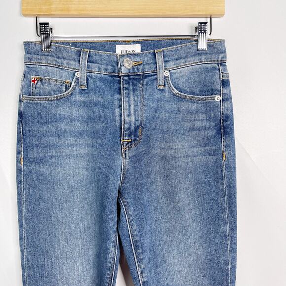 New Hudson Womens 25 Blair High Rise Skinny Ankle Jeans Jakarta Medium Wash - Picture 3 of 14
